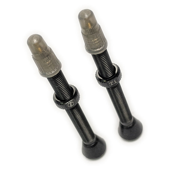 Tubeless Presta Valve Stems with Integrated Valve Core Tool - 60mm